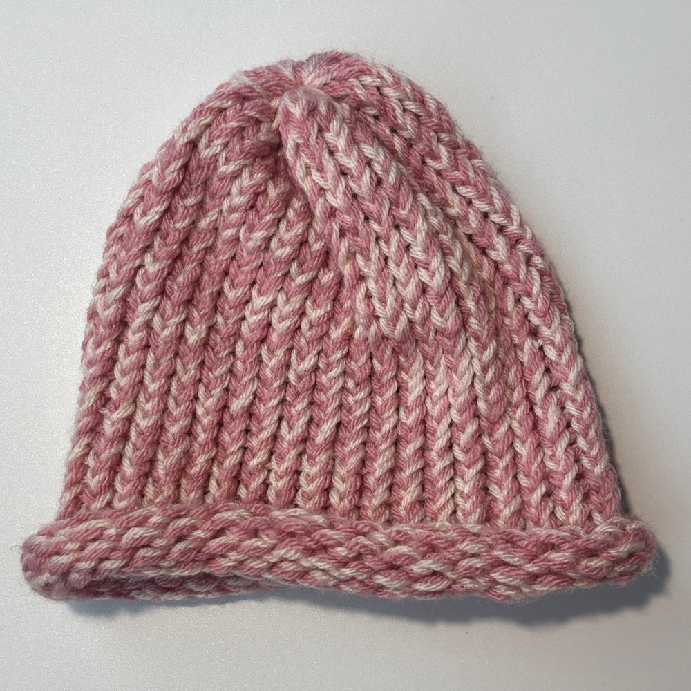 Cozy Pink Knit Beanie